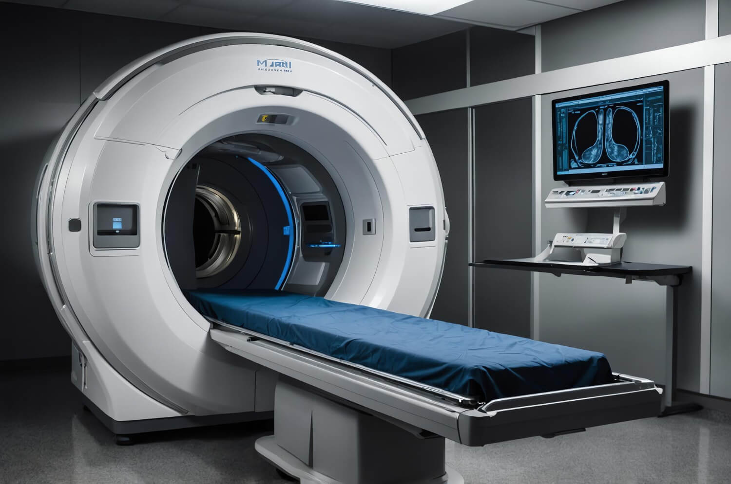 Ilustrasi Alat MRI (Magnetic Resonance Imaging)